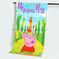 Customized Cartoon Design 100% Polyester/Cotton Beach Towel